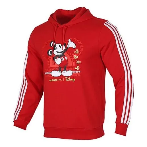 adidas neo x Disney Crossover limited Mickey Element Sports Red sweatshirt