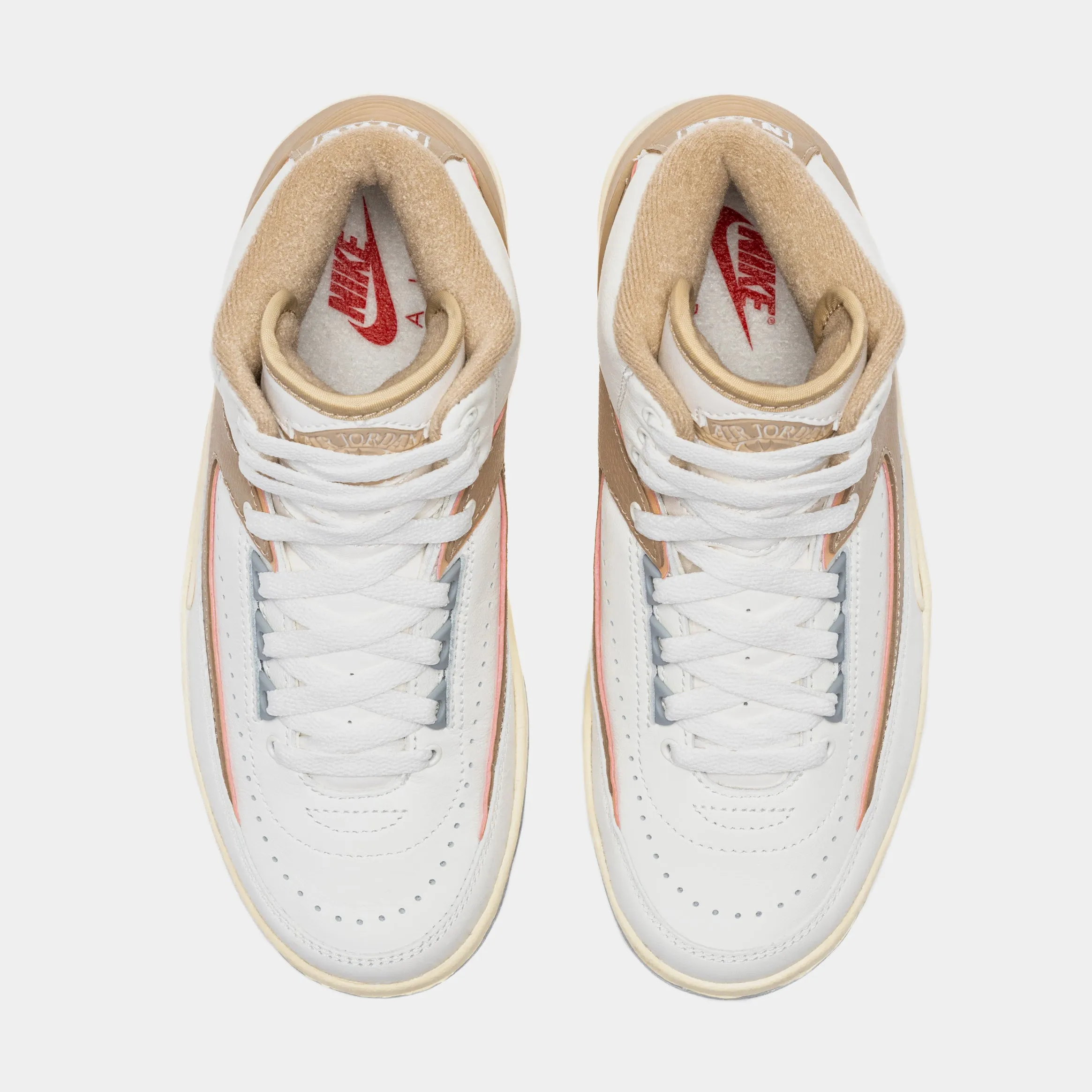 Air Jordan 2 Retro Sunset Haze Womens Lifestyle Shoes (Beige/White)