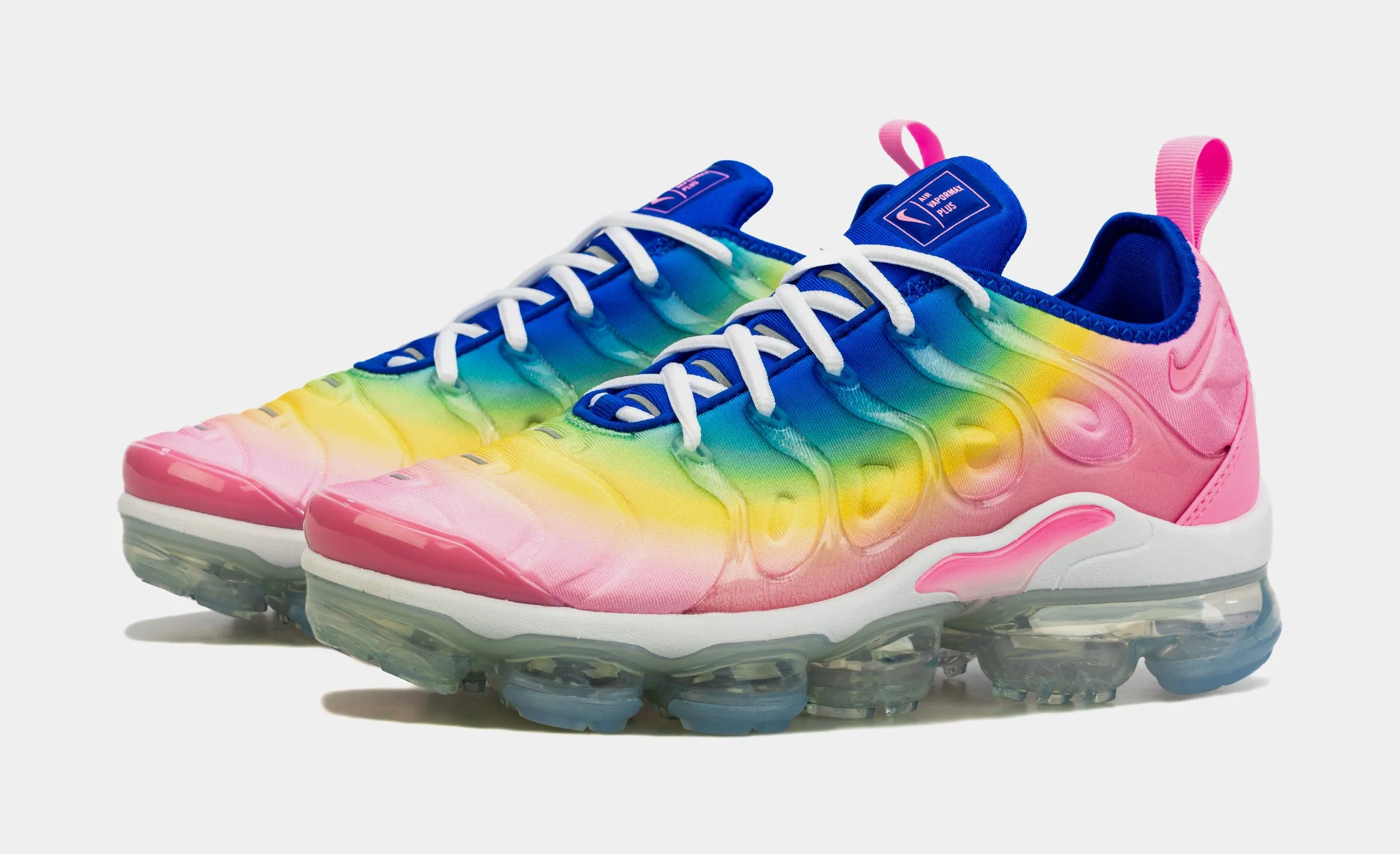 Air VaporMax Plus Womens Running Shoes (Pink/Blue)