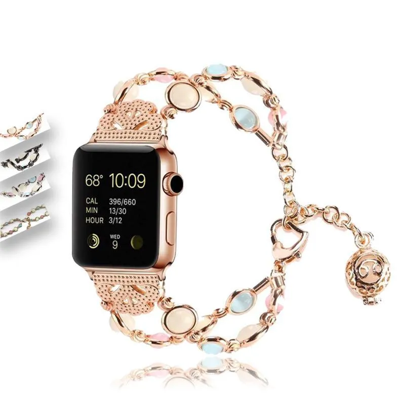 Apple Watch Band, Ladies Beaded Luminous Glow in Dark