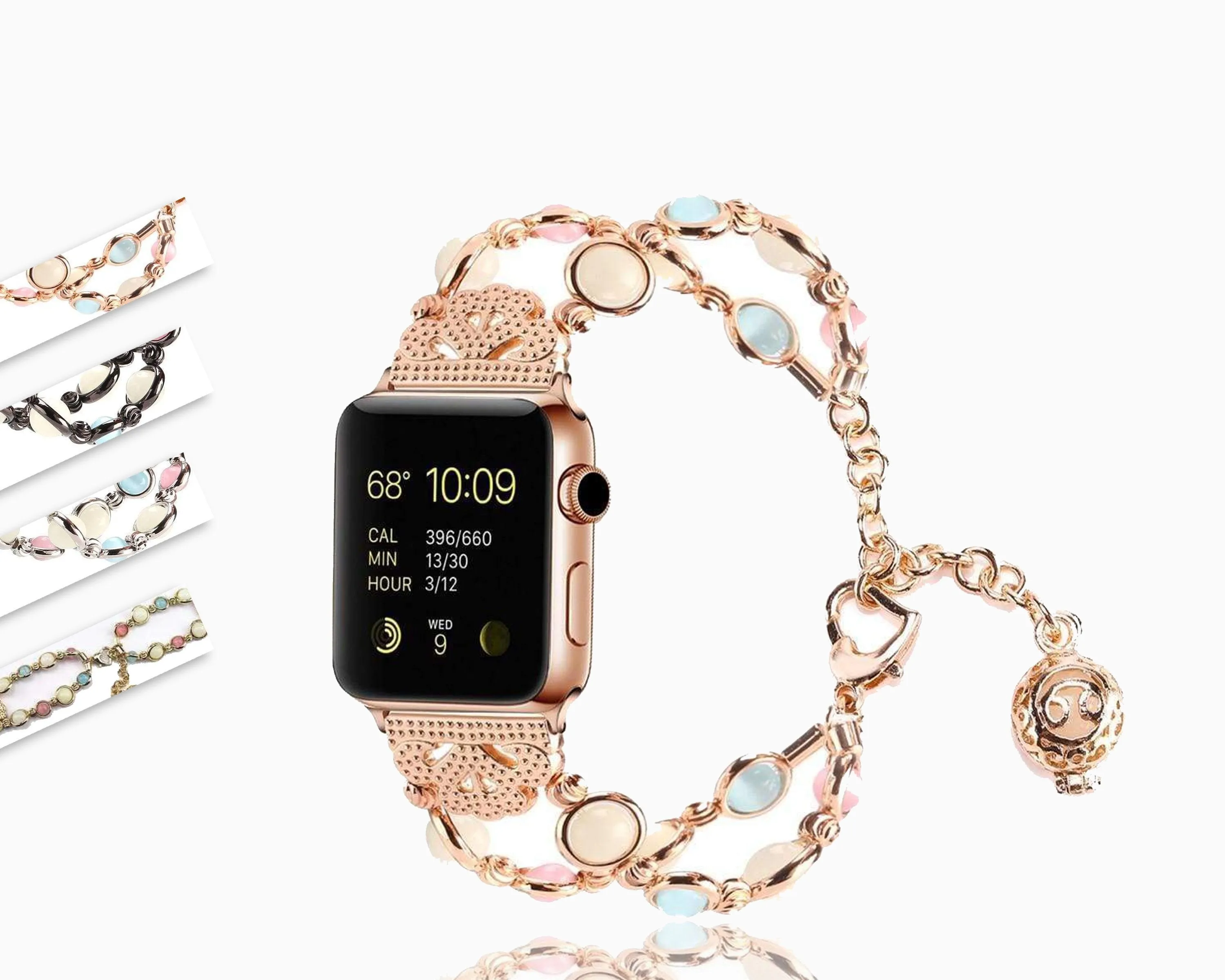 Apple Watch Band, Ladies Beaded Luminous Glow in Dark