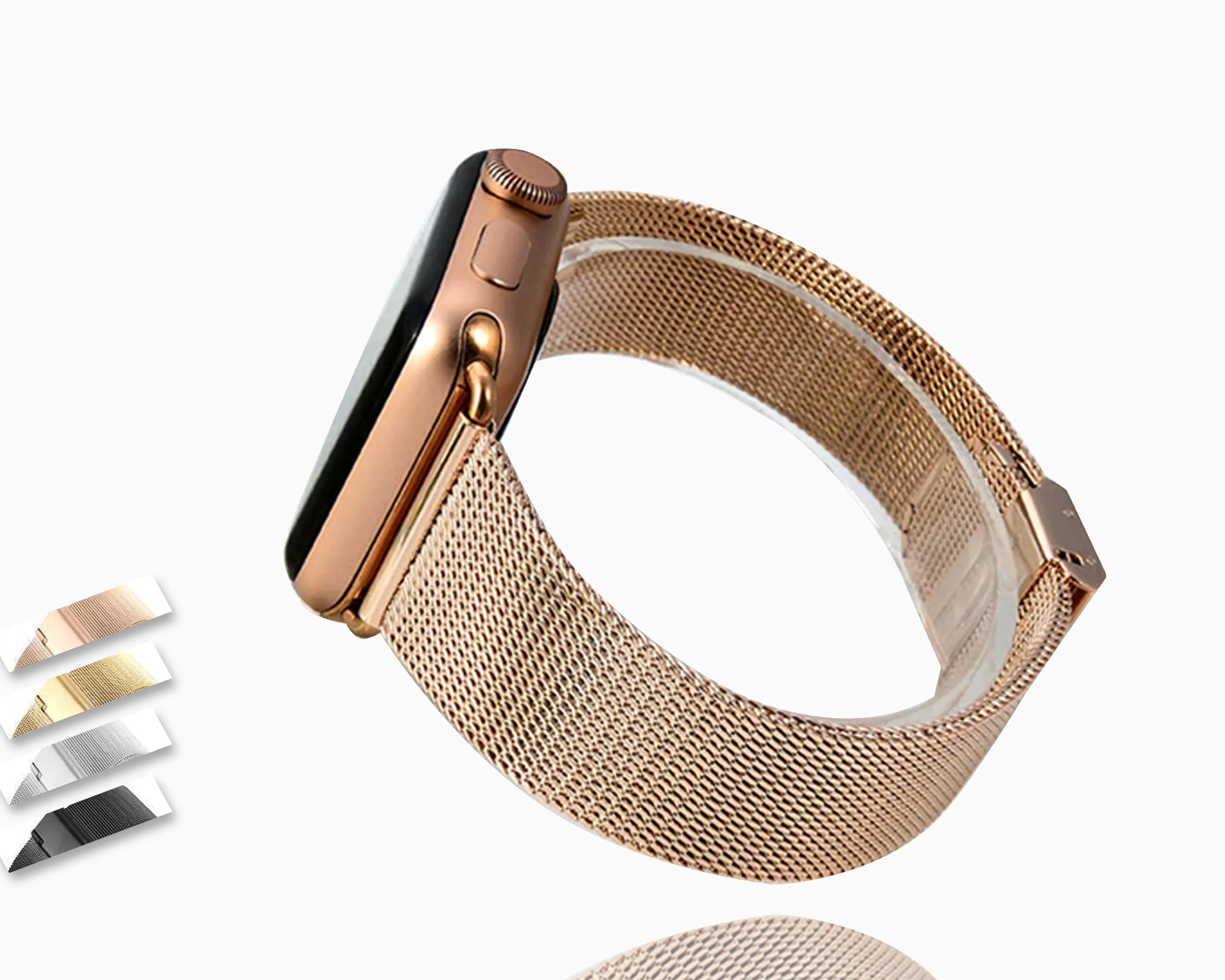 Apple Watch Band Milanese Mesh Sleek Loop Steel Watchband w Buckle 7 6