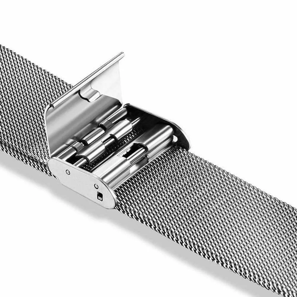 Apple Watch Band Milanese Mesh Sleek Loop Steel Watchband w Buckle 7 6