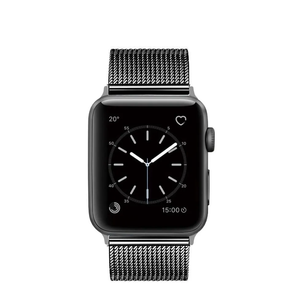 Apple Watch Band Milanese Mesh Sleek Loop Steel Watchband w Buckle 7 6