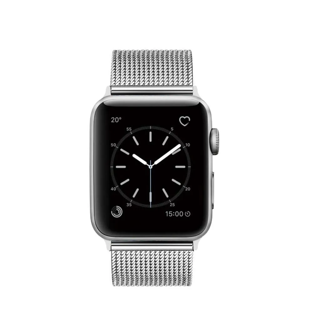 Apple Watch Band Milanese Mesh Sleek Loop Steel Watchband w Buckle 7 6