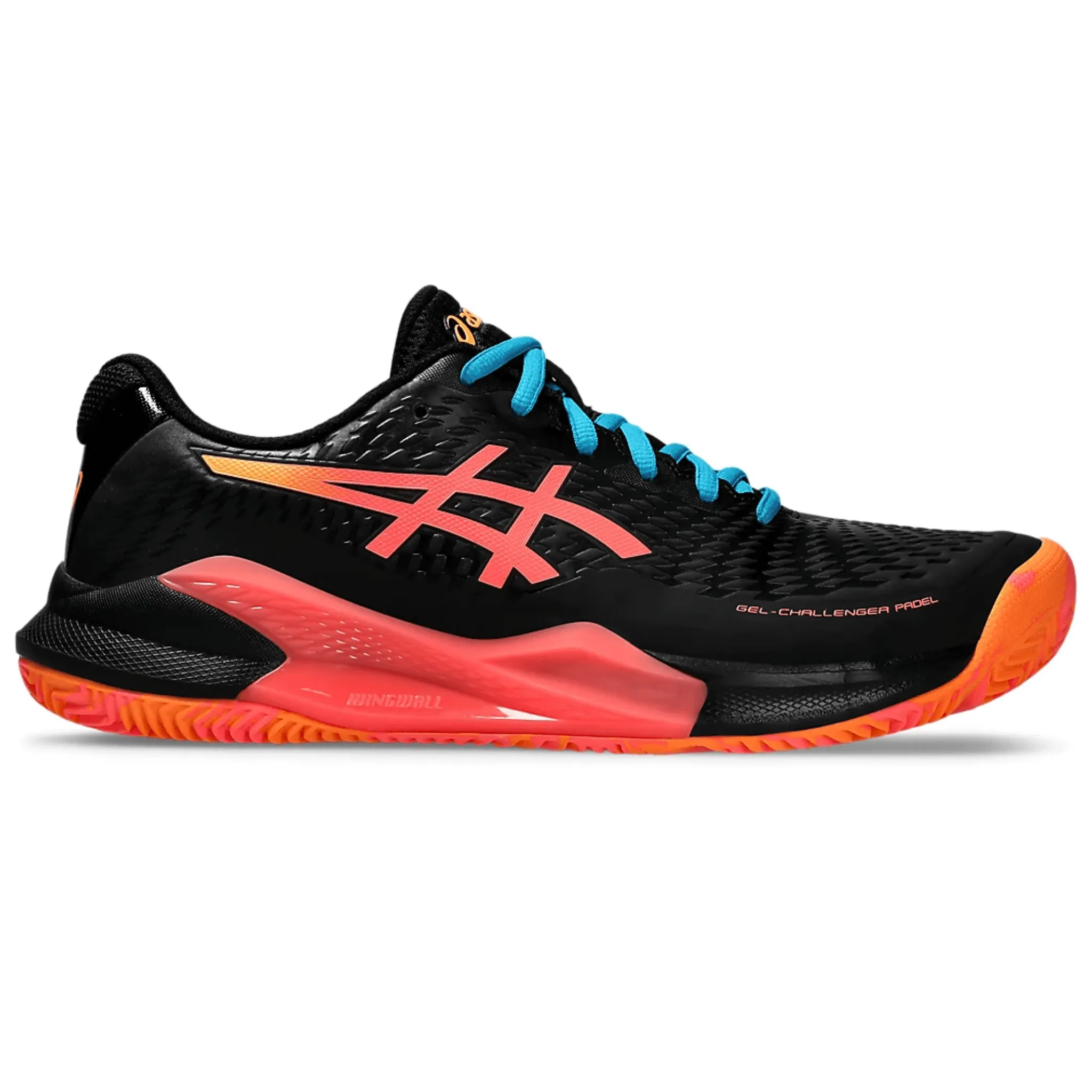 ASICS MEN'S GEL-CHALLENGER 14 PADEL Black & Blazing Coral