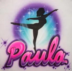 Ballet Dancer Airbrushed Personalized Shirt Design