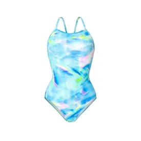 Barrel Women Reflection Holic V Back Swimsuit-BLUE