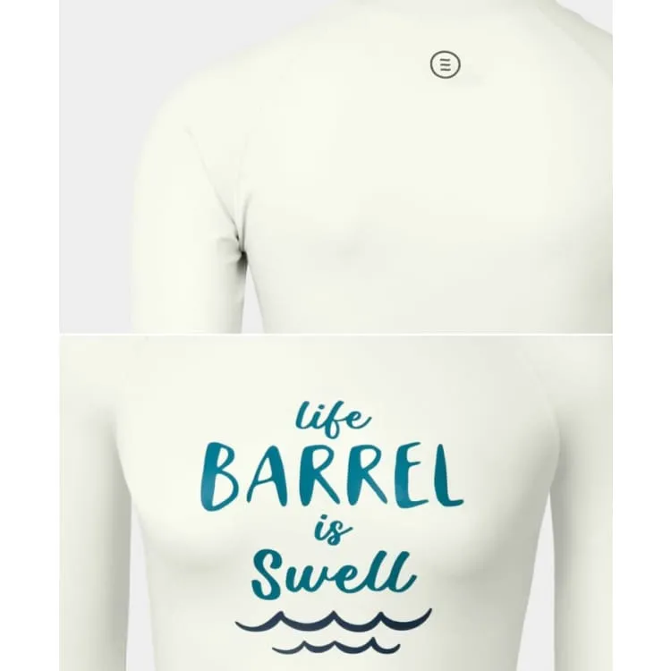 Barrel Women Vibe Swell Rashguard-IVORY