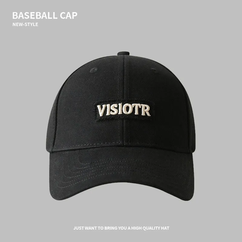 Baseball Cap For Women In Spring And Summer, Deep Top, Wide Brim, Big Head, Peaked Cap For Couples, Versatile, Fashionable, Face-Friendly, Small Sun Protection