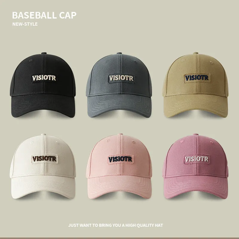 Baseball Cap For Women In Spring And Summer, Deep Top, Wide Brim, Big Head, Peaked Cap For Couples, Versatile, Fashionable, Face-Friendly, Small Sun Protection