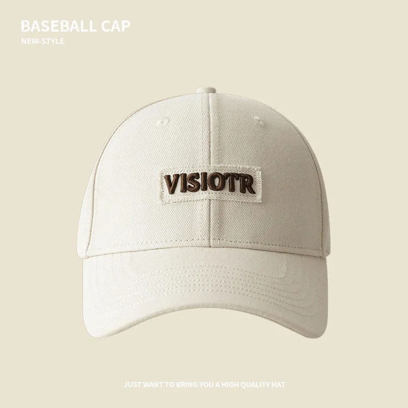 Baseball Cap For Women In Spring And Summer, Deep Top, Wide Brim, Big Head, Peaked Cap For Couples, Versatile, Fashionable, Face-Friendly, Small Sun Protection