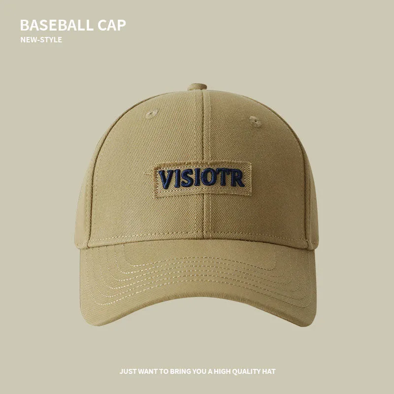 Baseball Cap For Women In Spring And Summer, Deep Top, Wide Brim, Big Head, Peaked Cap For Couples, Versatile, Fashionable, Face-Friendly, Small Sun Protection