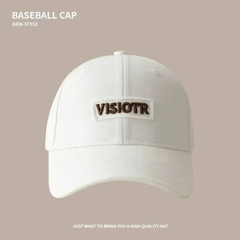 Baseball Cap For Women In Spring And Summer, Deep Top, Wide Brim, Big Head, Peaked Cap For Couples, Versatile, Fashionable, Face-Friendly, Small Sun Protection