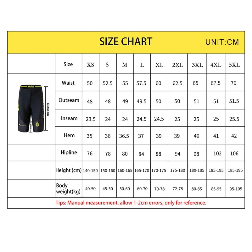 Bicycle Shorts Breathable Quick Dry 3D Gel Padded Outdoor Sports Riding Underwear Jersey Cycling Shorts