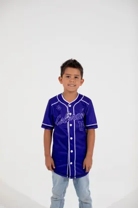 Colorado full button Baseball Jersey in Blue