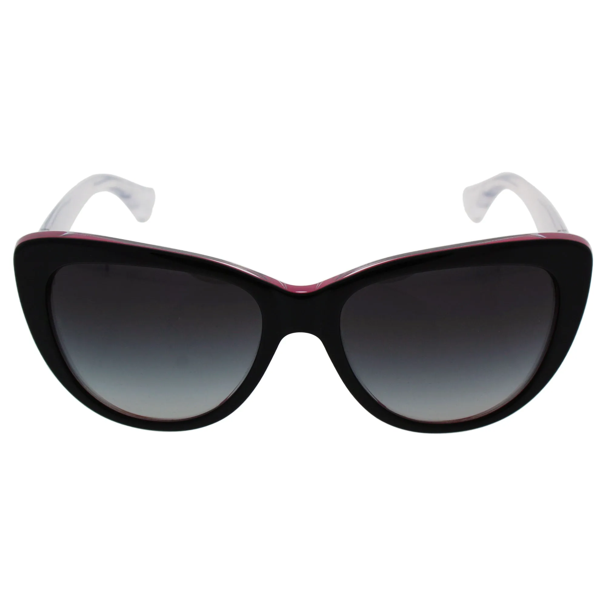 D&G Dolce & Gabbana Women's 3 Layers Cateye Sunglasses,Black & Peral Fuchsia & Cryst,55 mm