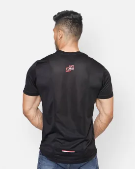 DriDOT T Shirt Apparel Men Back Venta Black & Neon Red RWM2040