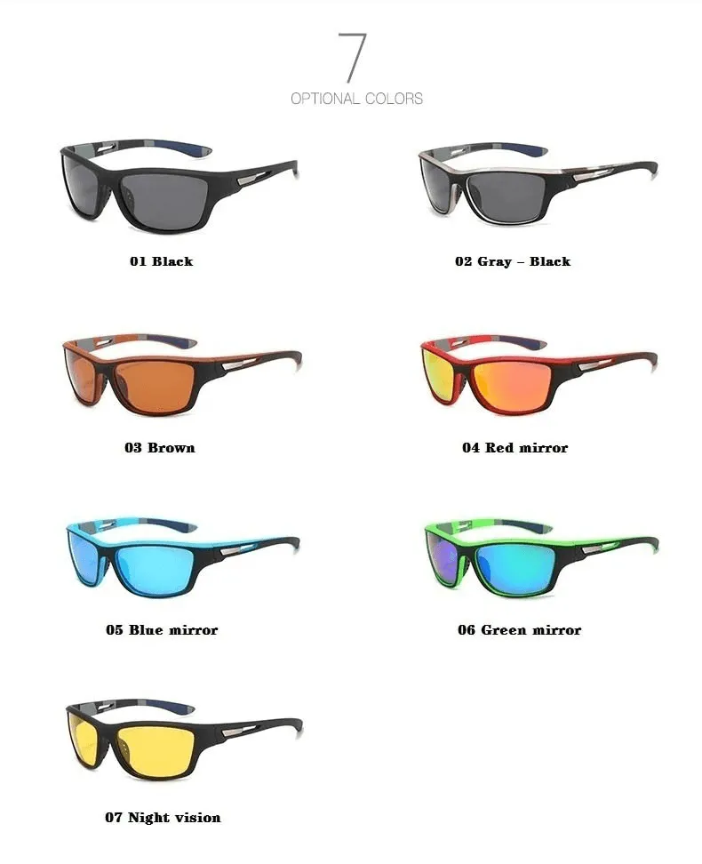 Driving Sports Polarized Sunglasses / Vintage Hiking Sun Glasses - SF0226