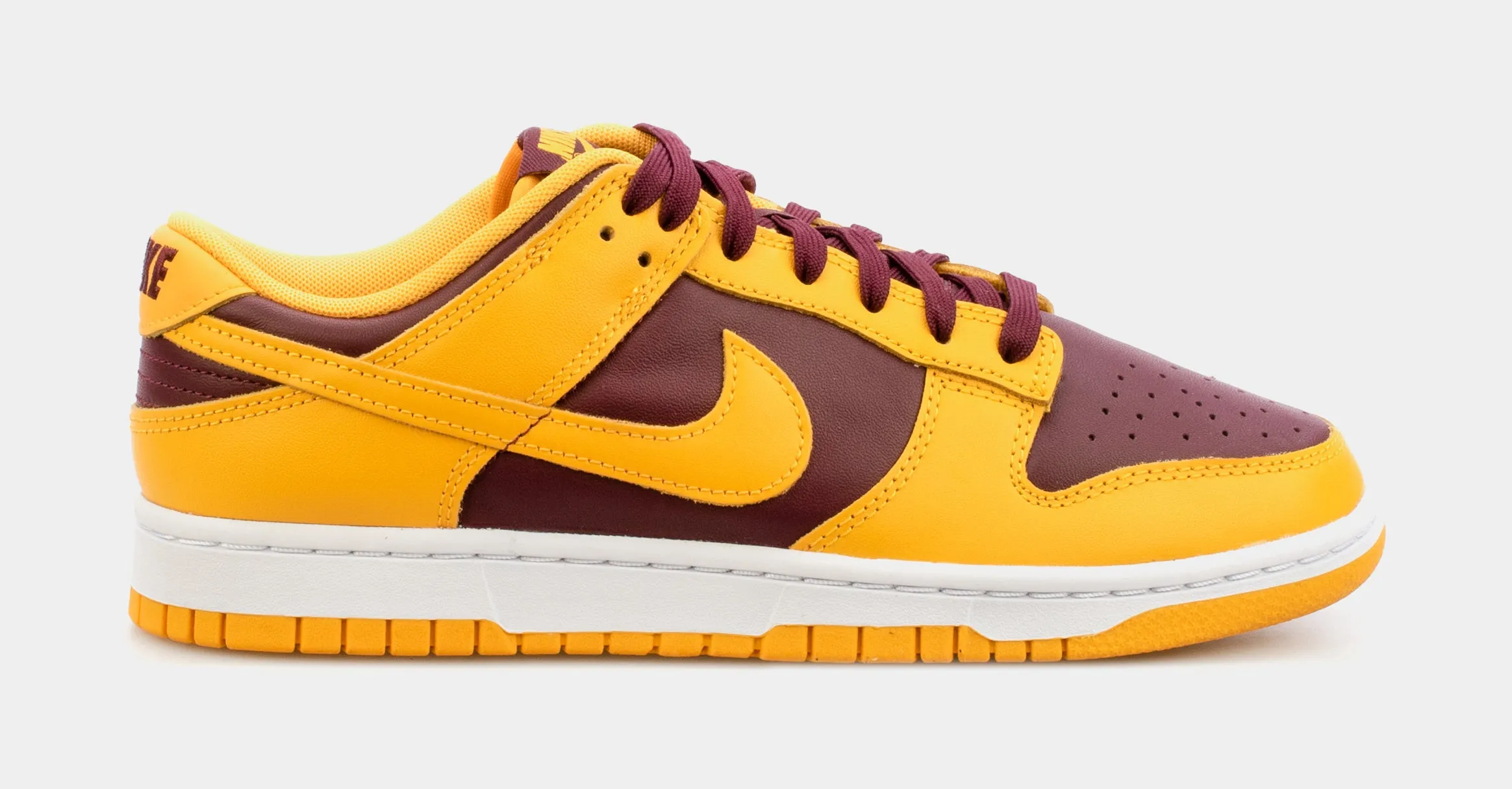 Dunk Low Yellow Bordeaux Mens Lifestyle Shoes (Red/Yellow) Limit One Per Customer