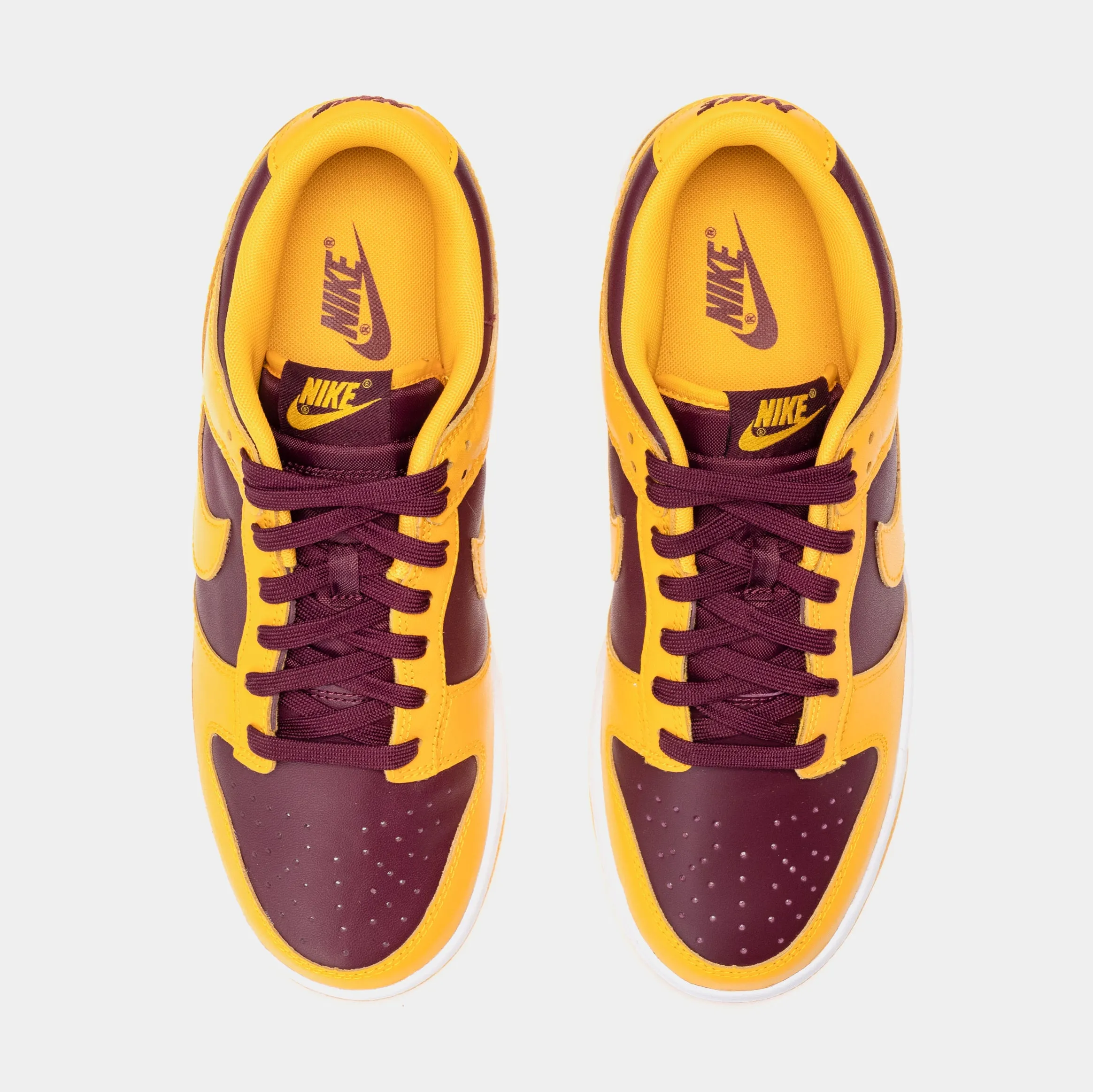 Dunk Low Yellow Bordeaux Mens Lifestyle Shoes (Red/Yellow) Limit One Per Customer