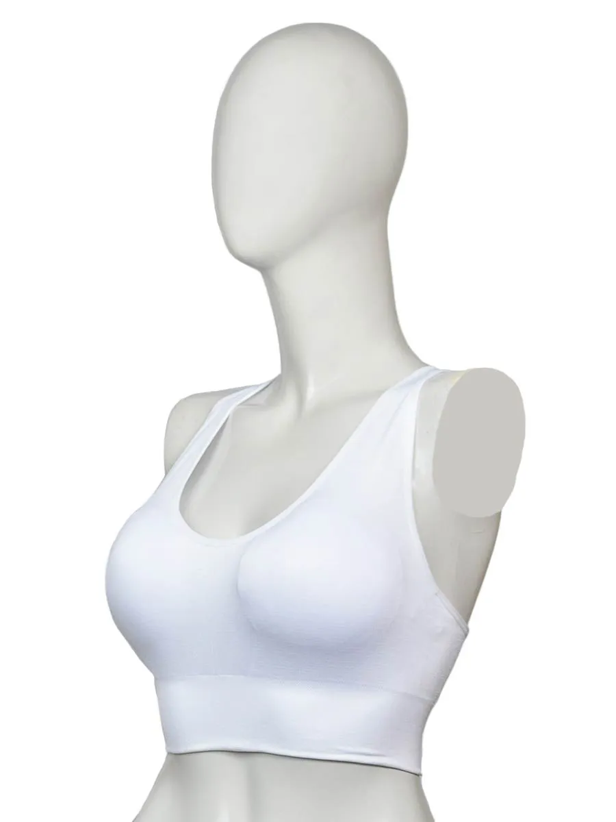 Eclipse Strappy - Sports Bra - 1558 - White