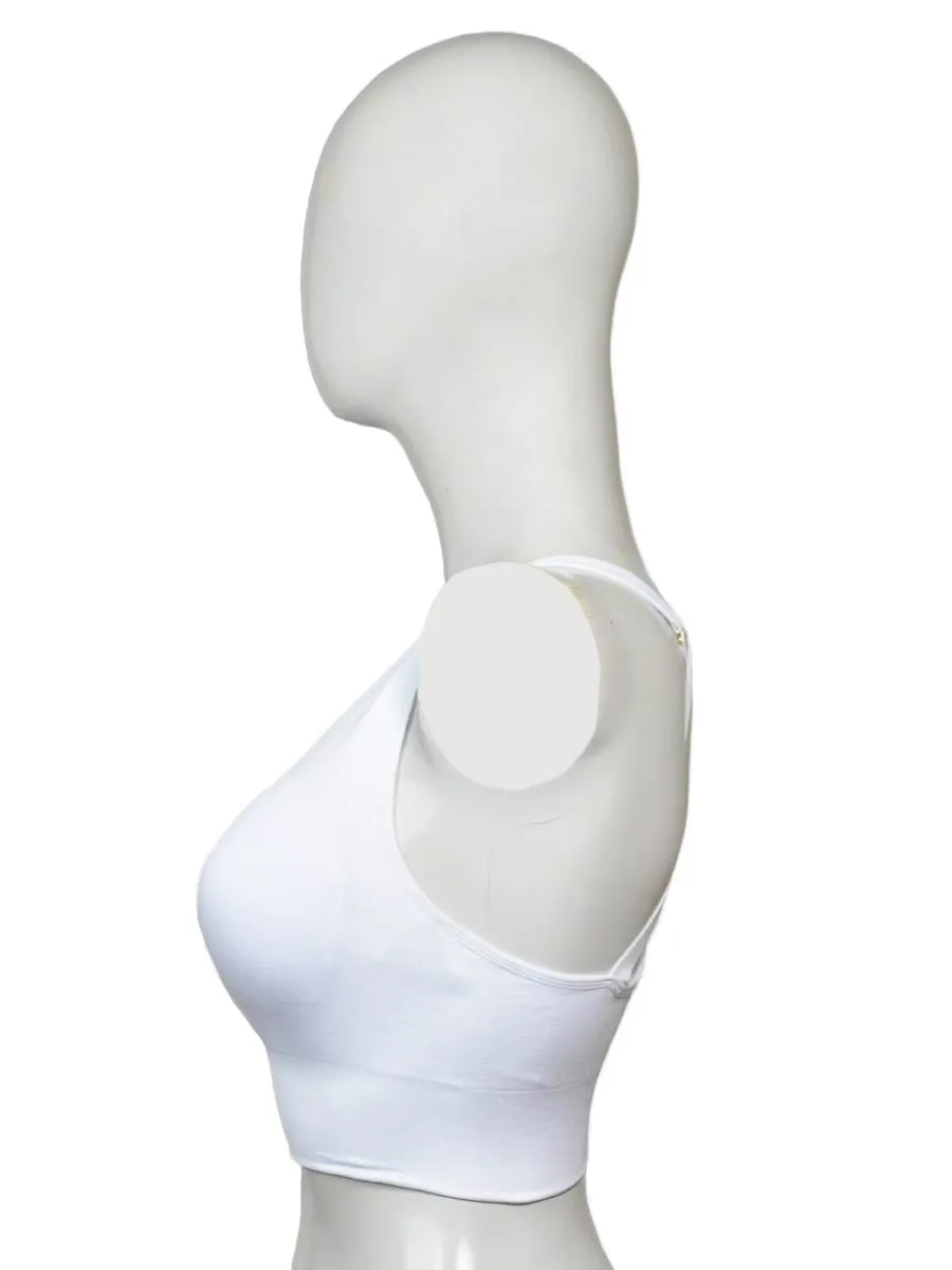 Eclipse Strappy - Sports Bra - 1558 - White