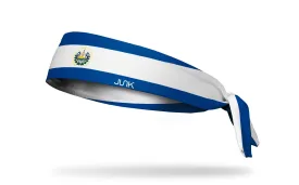 El Salvador Flag Tie Headband