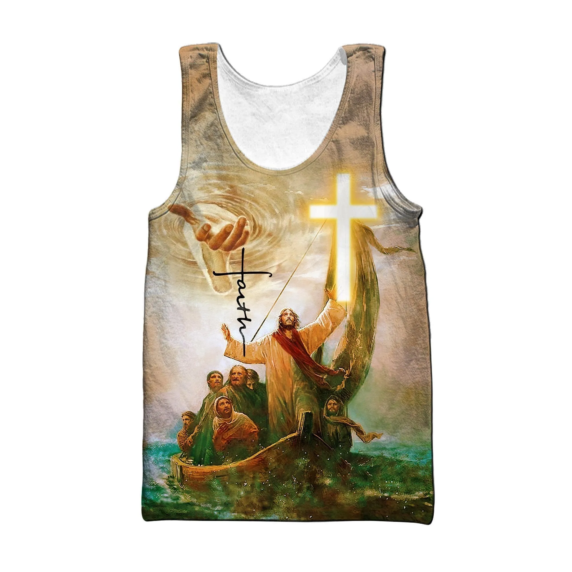 Faith In God Jesus Tank Top - Christian Tank Top For Men