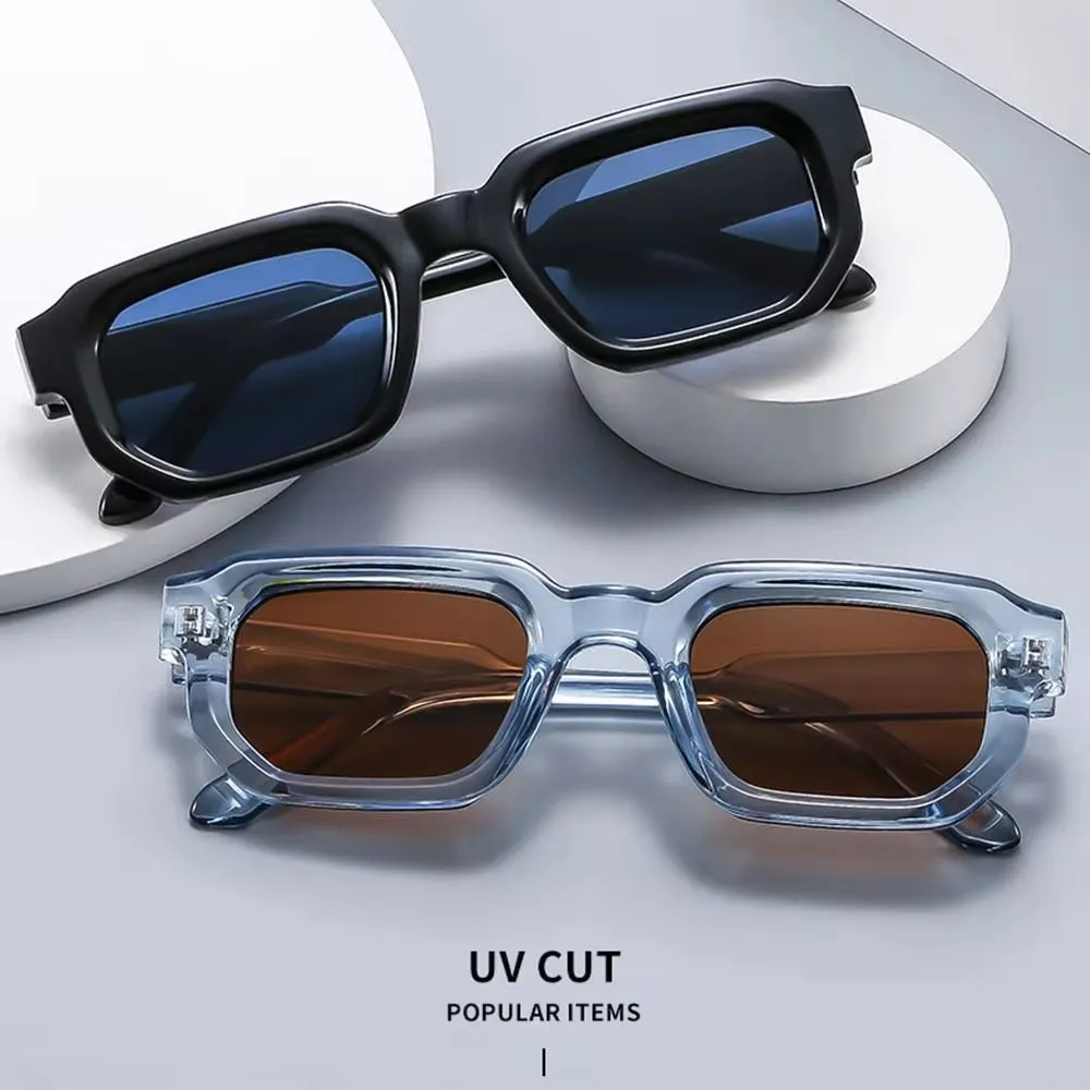 Fashion Retro Small Square Frame Sunglasses Women Shades UV400 Protection Vintage Punk Men Outdoor Sports Y2K Sun Glasses