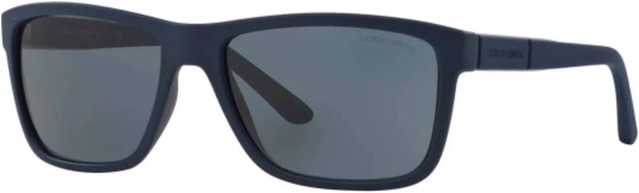 Giorgio Armani Ar 8046 5065/87 - Blue Rubber/grey By Giorgio Armani For Men - 58-17-140 Mm Sunglasses  58-17-140 mm