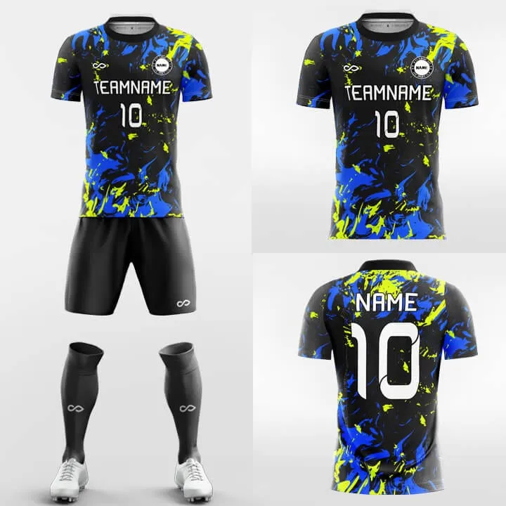 Glow - Men's Sublimated Fluorescent Soccer Jersey Kit