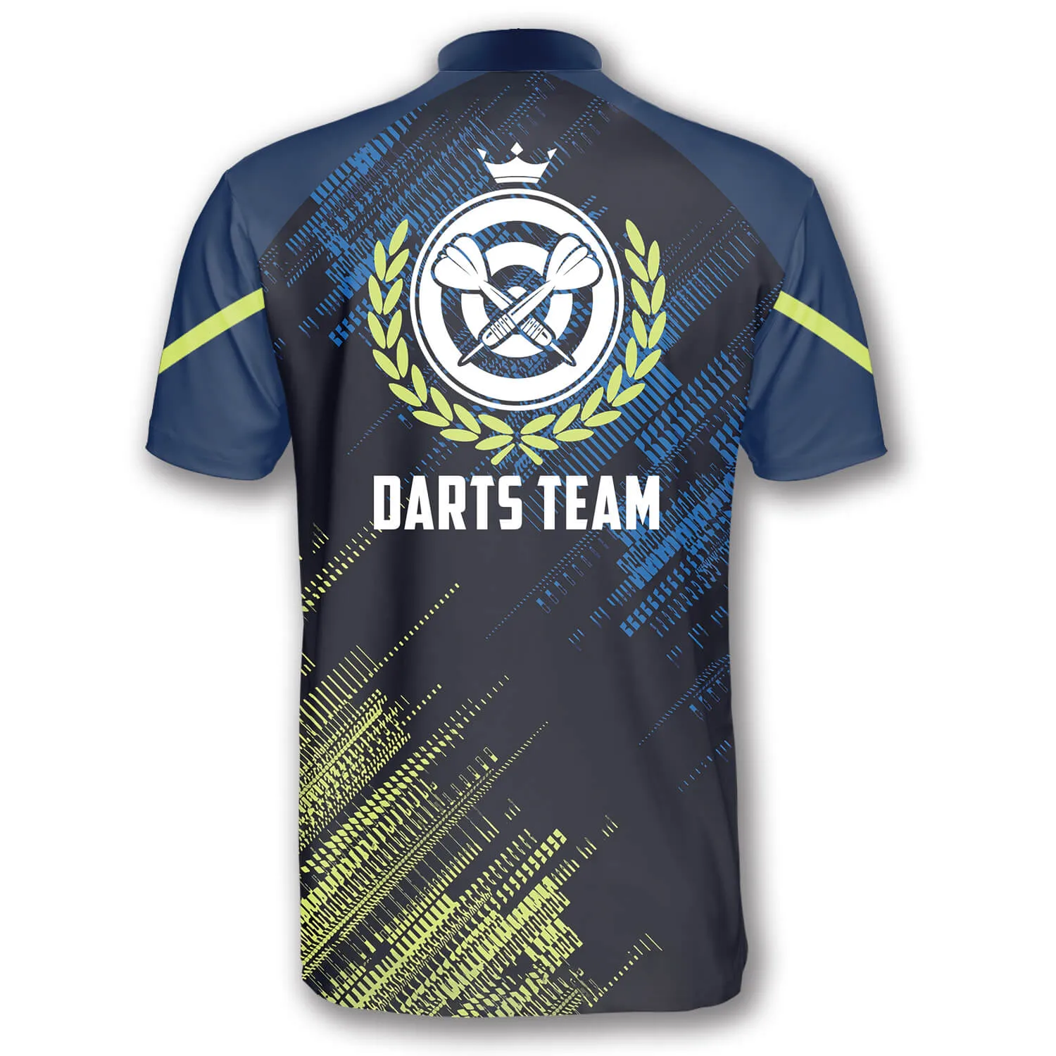 Green Blue Sports Style Custom Darts Jerseys for Men, Idea Gift for Uniform Team Dart Shirt