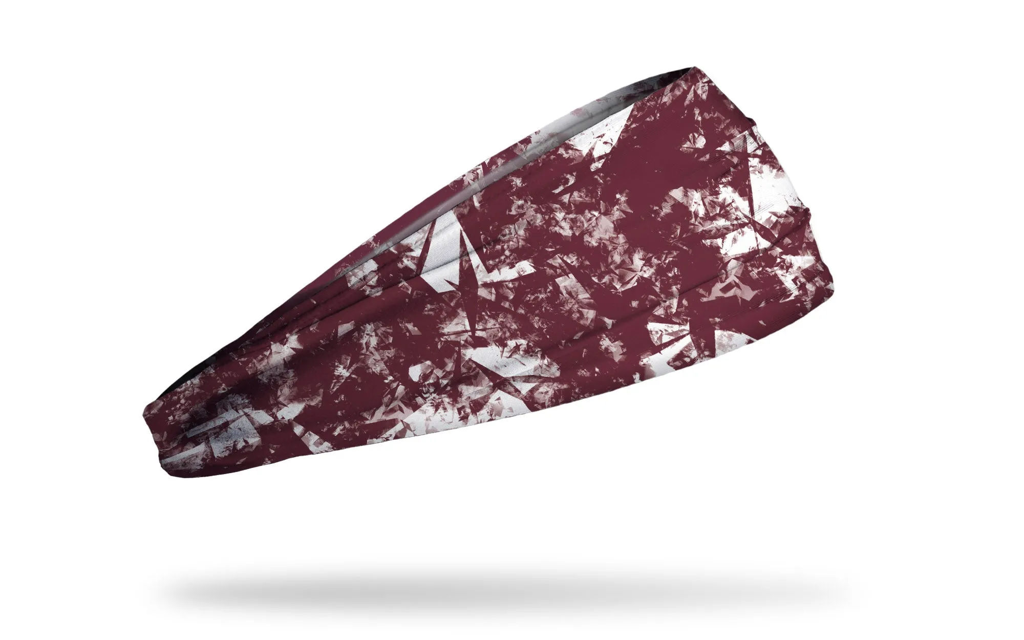 Gridiron Maroon White Headband