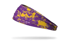 Gridiron Purple Gold Headband