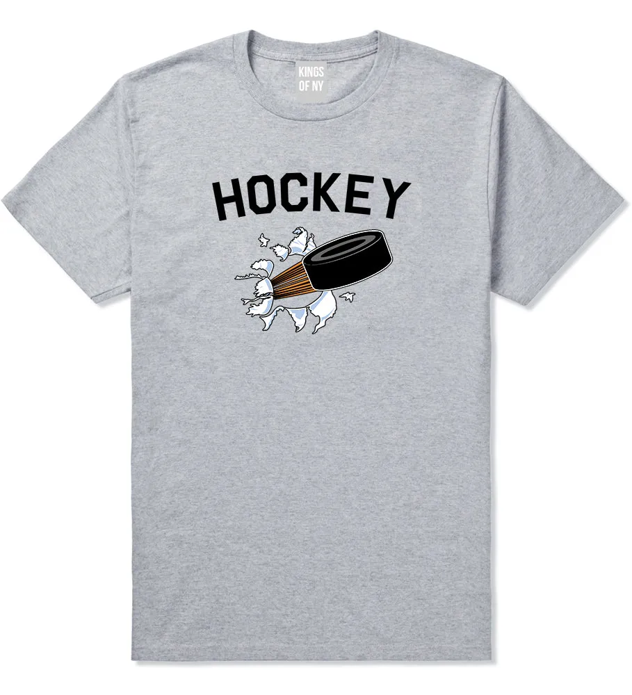 Hockey Goalie Puck Mens T-Shirt