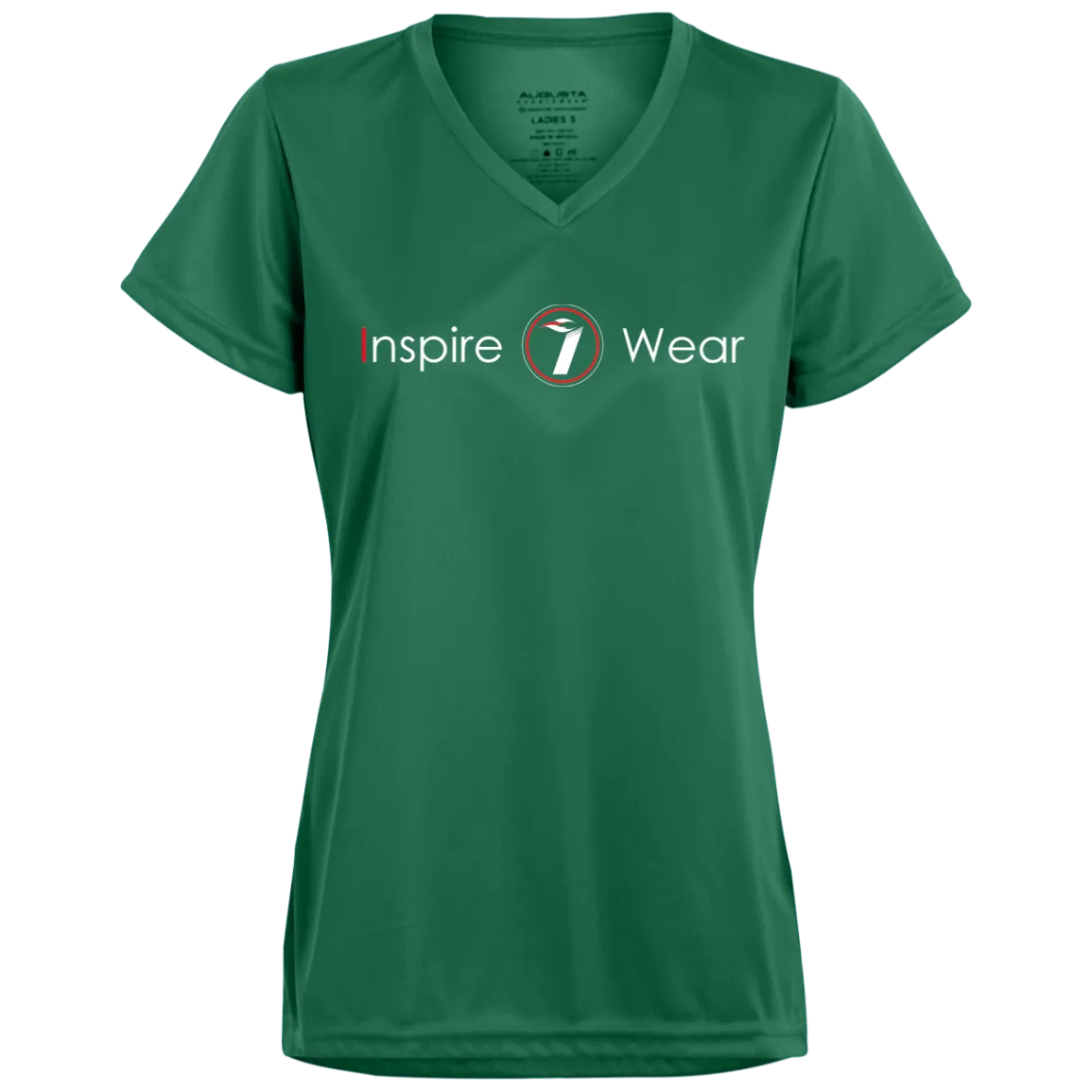 Inspire wear logo Ladies’ Moisture-Wicking V-Neck Tee