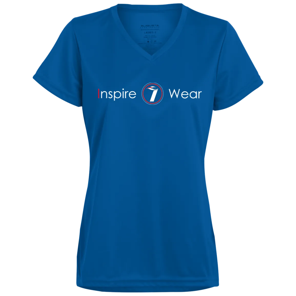 Inspire wear logo Ladies’ Moisture-Wicking V-Neck Tee