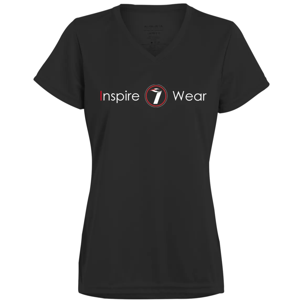 Inspire wear logo Ladies’ Moisture-Wicking V-Neck Tee