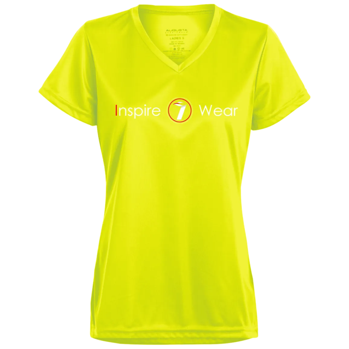 Inspire wear logo Ladies’ Moisture-Wicking V-Neck Tee