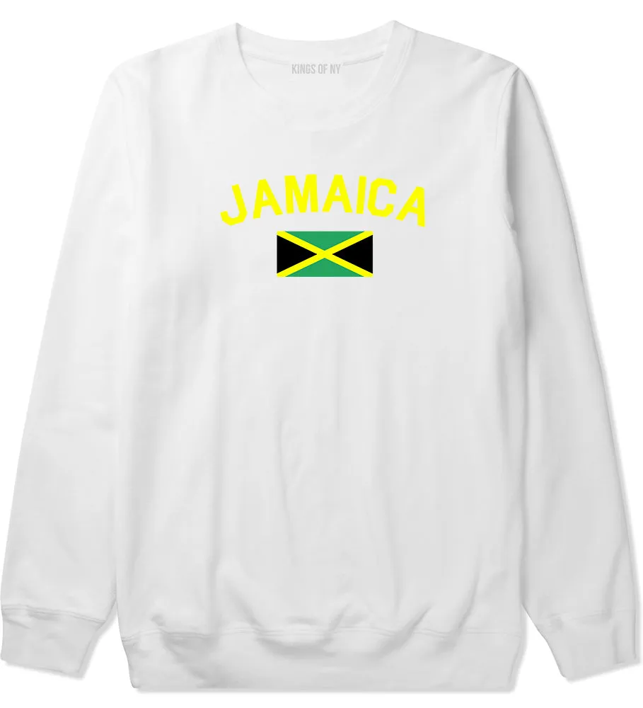 Jamaica With Jamaican Flag Mens Crewneck Sweatshirt