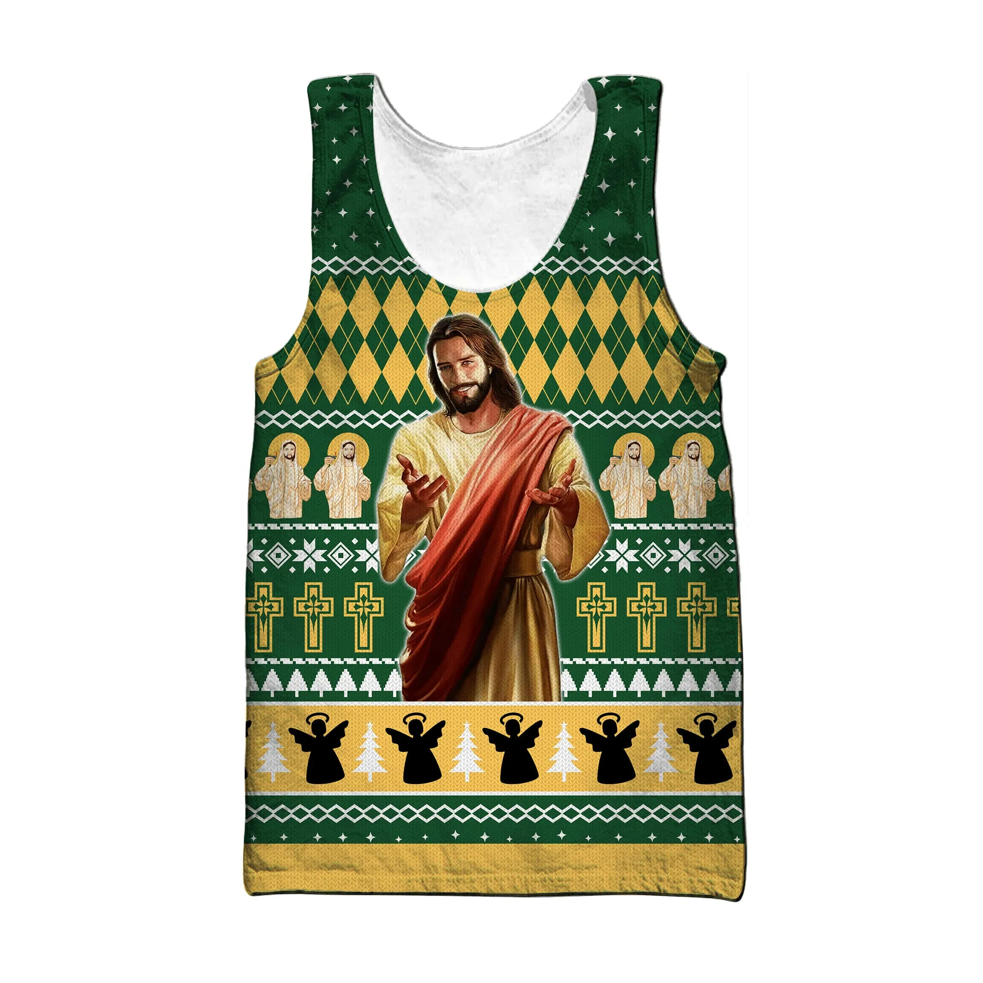 Jesus Christ Catholic Jesus Men Tank Top - Christian Tank Top For Men