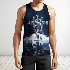 Jesus Is My God My King My Lord My Everything Customized Tank Top - Christian Tank Top For Men