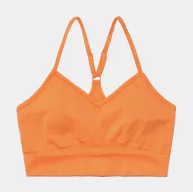 Layla Sports Bra Womens Top (Orange)