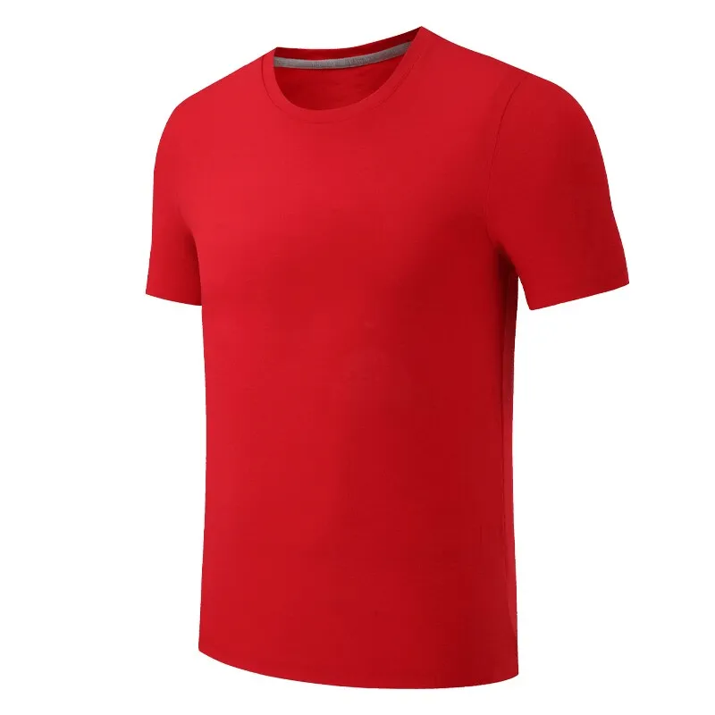 Lightweight Elastic Solid Color Sports Men's Training T-Shirt - SF1514