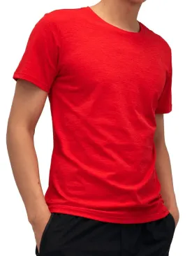 Lightweight Elastic Solid Color Sports Men's Training T-Shirt - SF1514