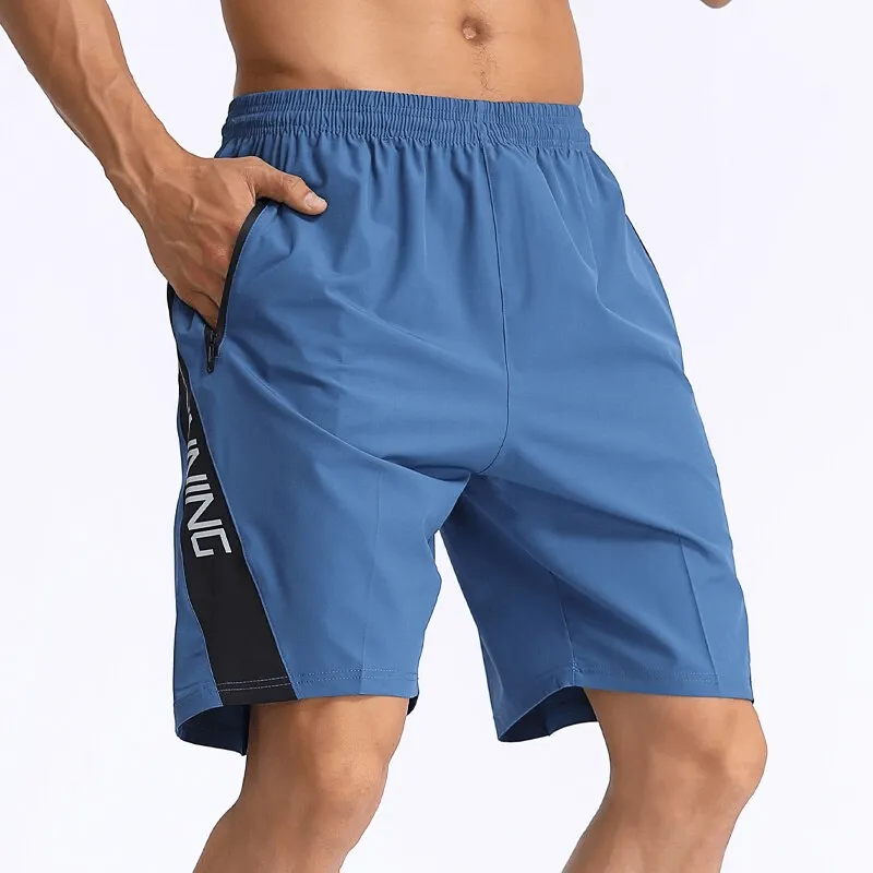 Loose Sports Quick Dry Men's Shorts with Zippered Pockets - SF1463