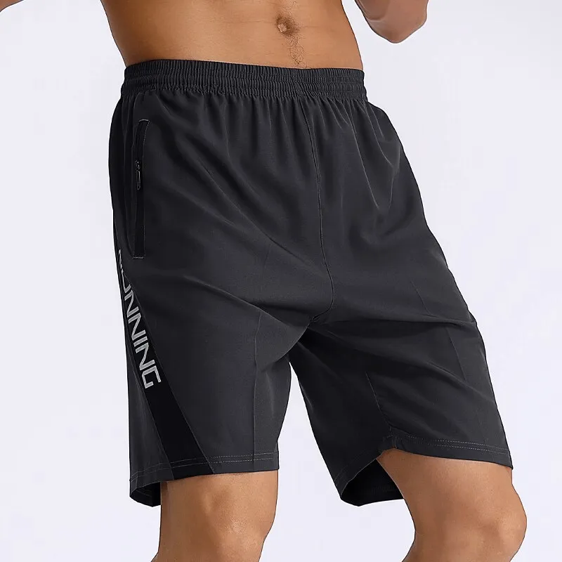 Loose Sports Quick Dry Men's Shorts with Zippered Pockets - SF1463