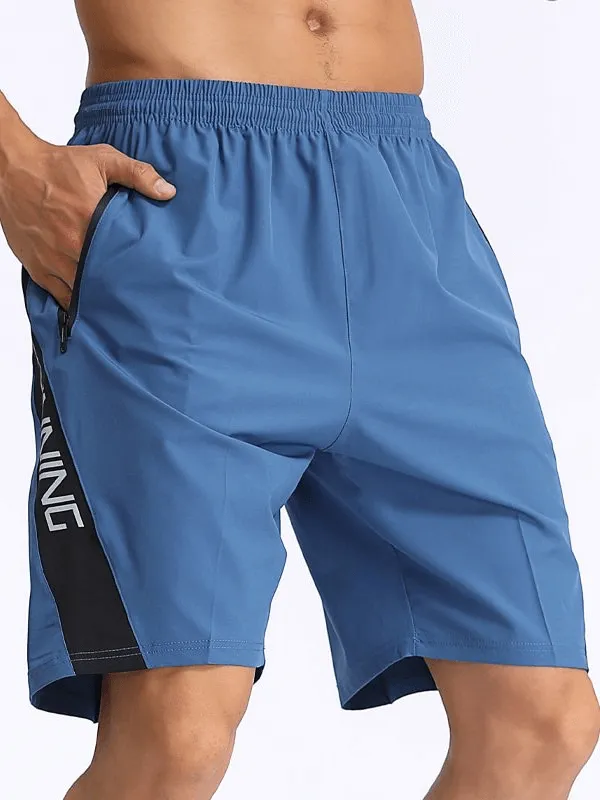 Loose Sports Quick Dry Men's Shorts with Zippered Pockets - SF1463