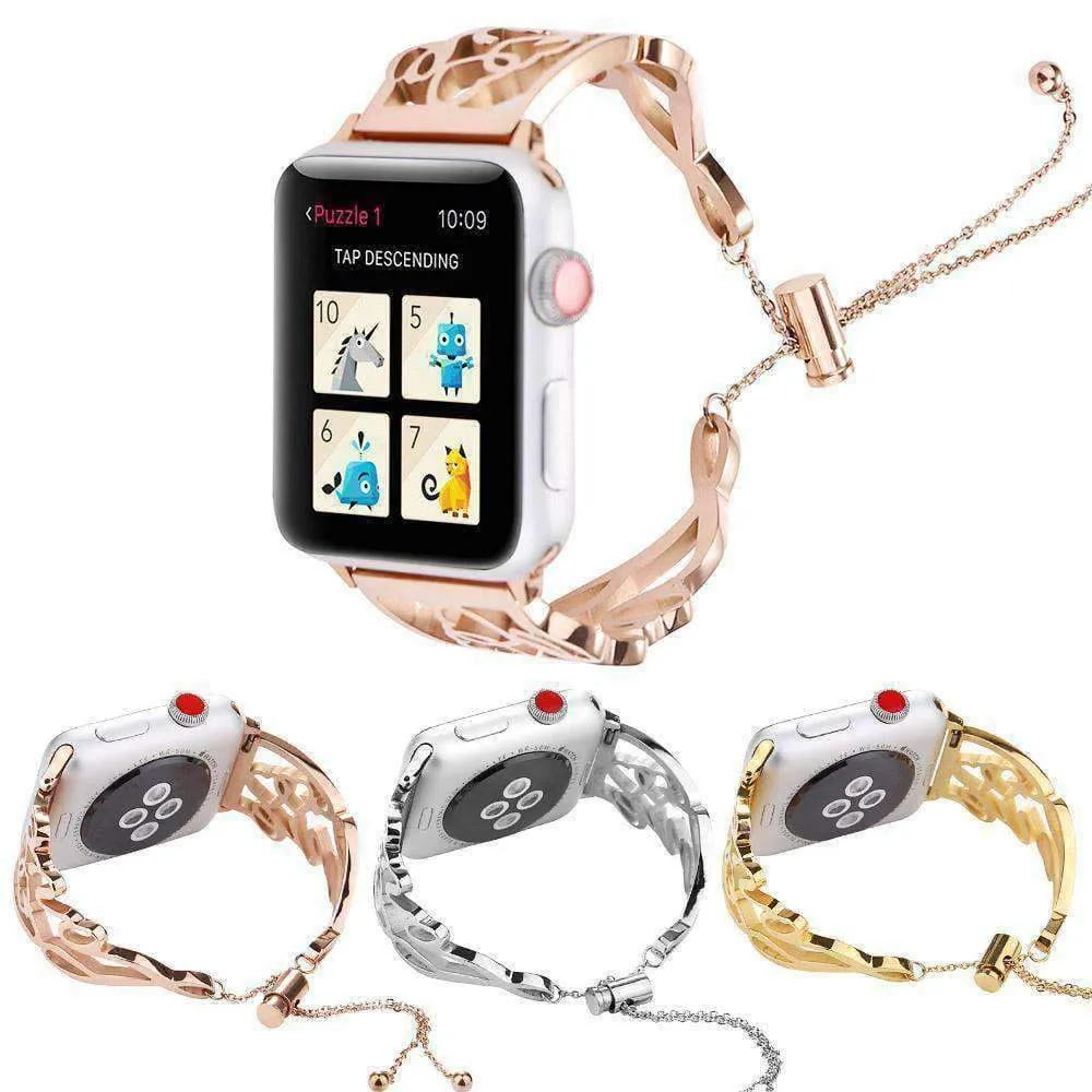 Love Bracelet Adjustable Cuff Iwatch Metal Watch Series 7 6 5